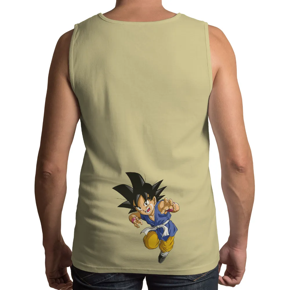 Custom T-Shirt Printing: Goku's Battle Spirit from Dragon Ball|goku power mode t shirt