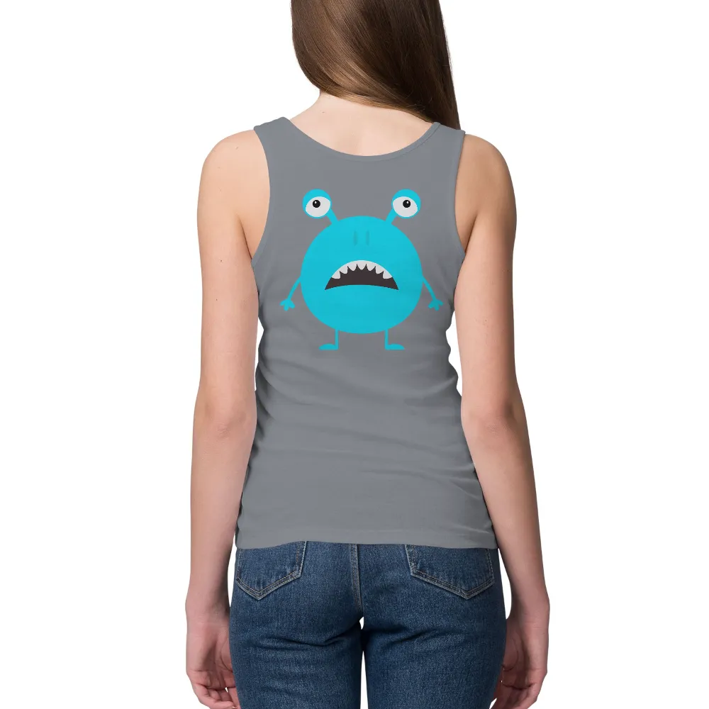 Customized Tee Shirts: Adorable Blue Monster - Quirky and Fun|cute fourth of july shirts for women