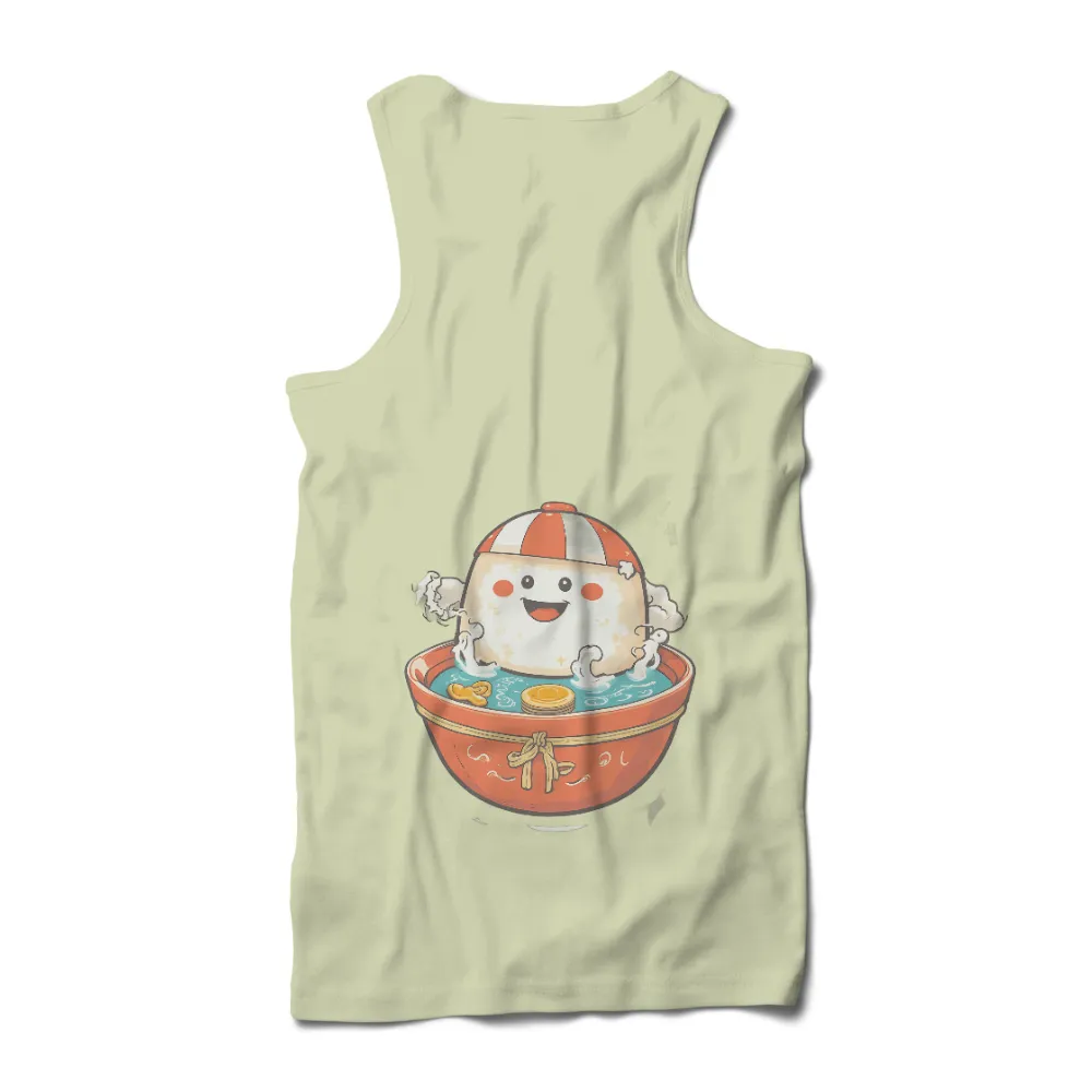 TShirt Design: Mochi's Lucky Hot Spring Adventure|cute valentine women's t shirts