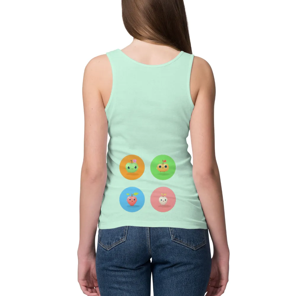 Tee Shirt Printing: Adorable Apple Characters - Artistic Designs|2005 t shirt i love hot moms