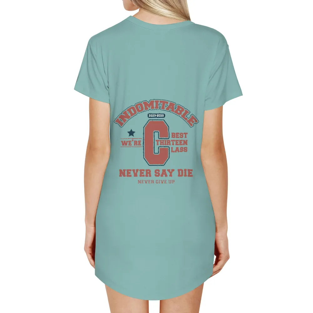 T-Shirts Custom: Indomitable Spirit - Best Thirteen Class|mom and dad graduation shirts