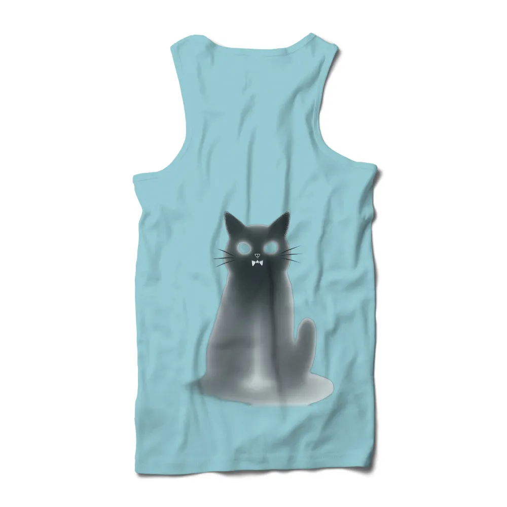 Ghostly Cat T-Shirt Printing | Mysterious & Eerie Glow|ghostly cat