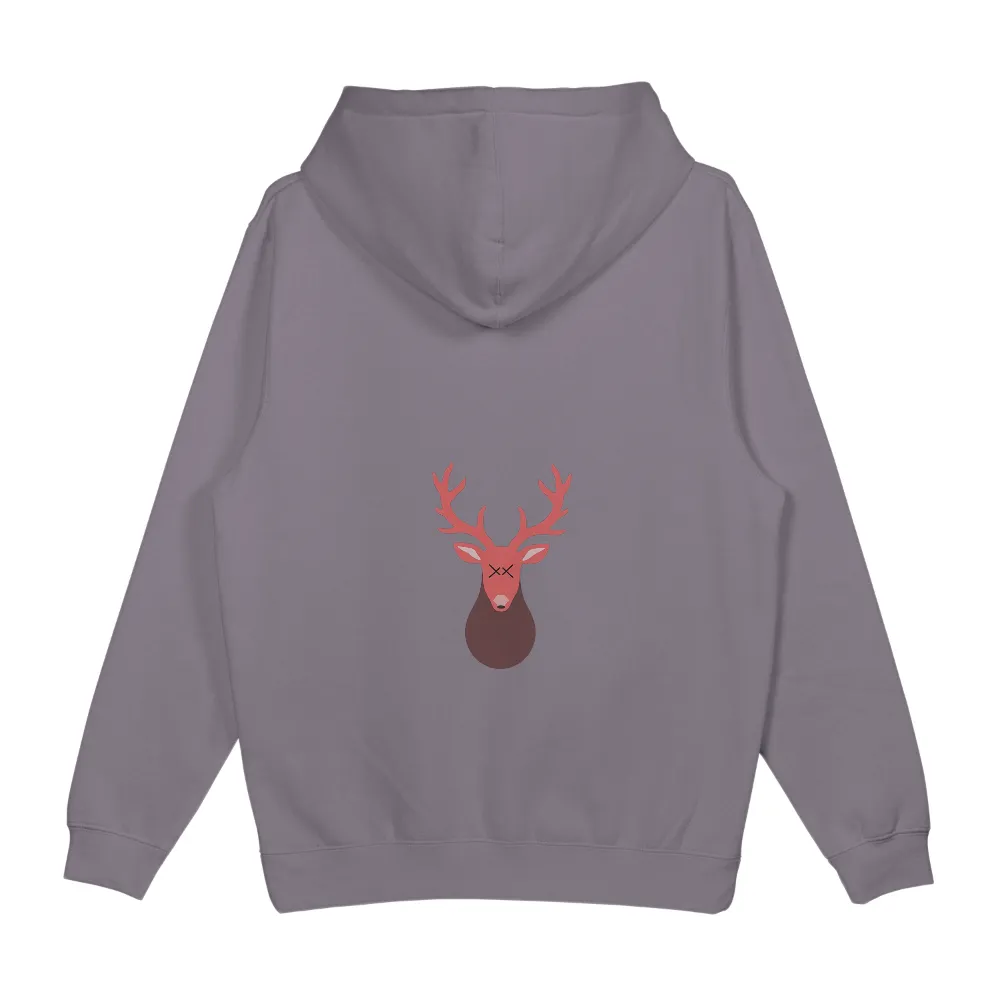 Tee Shirts Printed: Dreamlike Deer in Coral Gradient|endor forest summer camp shirt