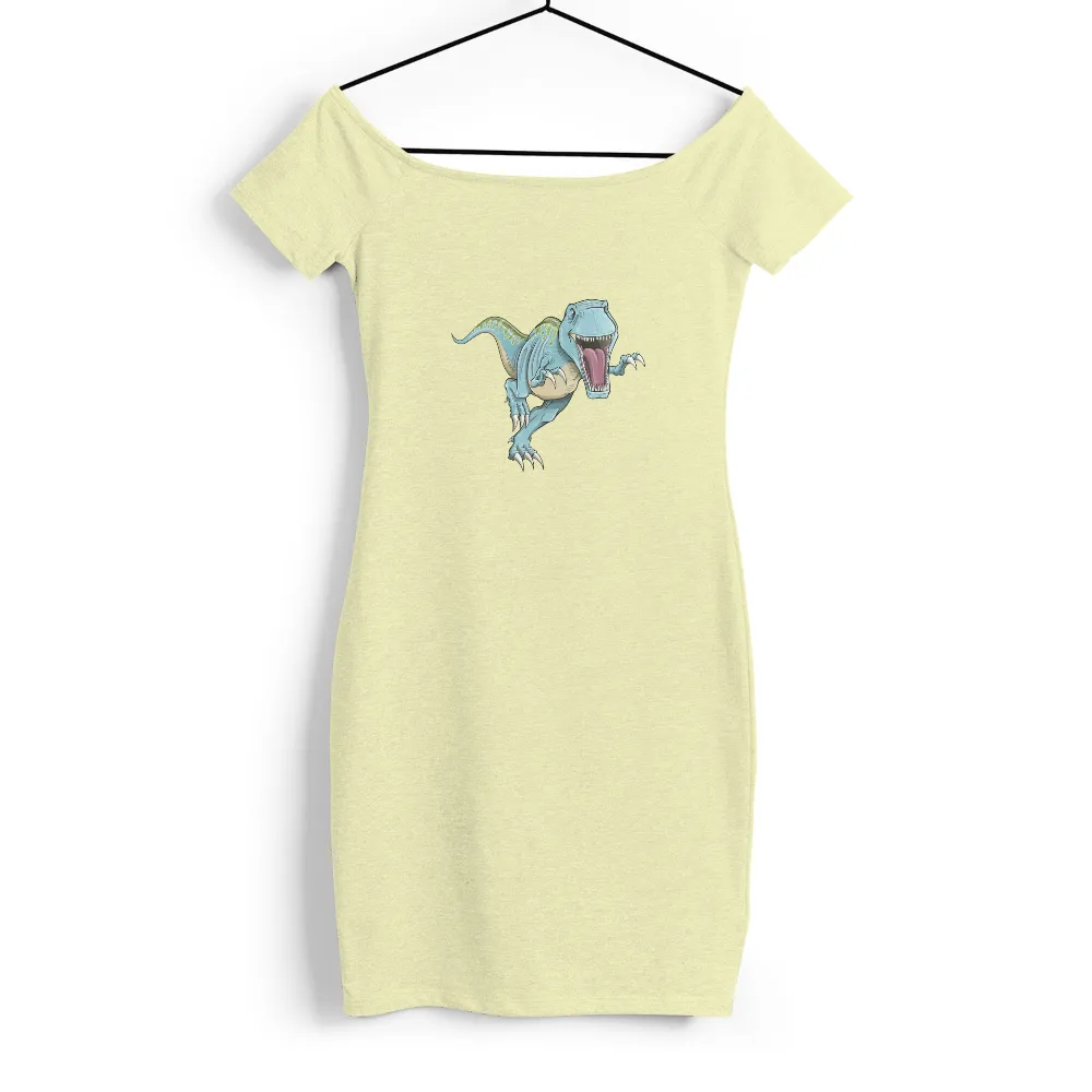 Graphic Tees: Playful T-Rex Adventure|womens army green v neck t shirt