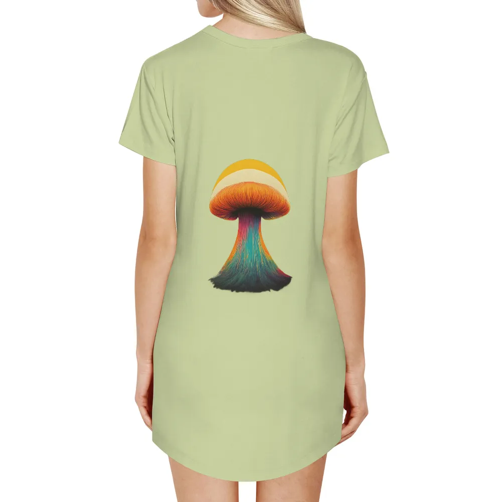 Customized Tee Shirts: Magical Mushroom - Artistic Designs|fly art shirts