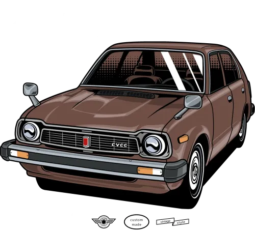 T-Shirt Printing: Celebrate Classic Cars with Custom Made Honda Civic CVCC Design