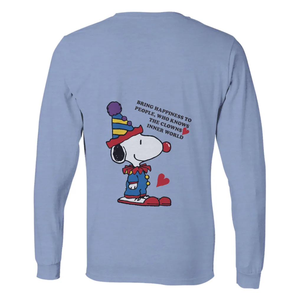 Custom T-Shirt Printing: Spread Joy with Snoopy's Clownish Dance|art t shirt design vintage