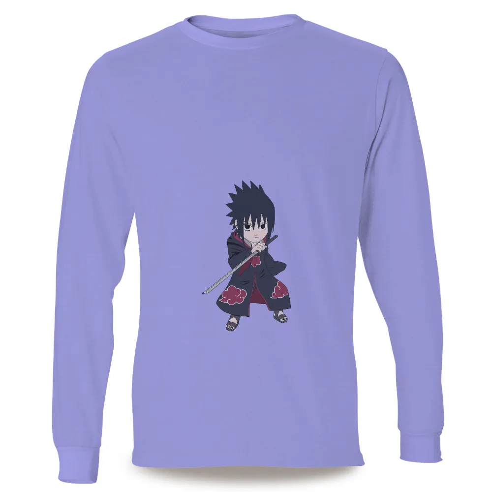 T-Shirts Pattern: Sasuke's Journey in Minimalist Design|ninja shirt roblox