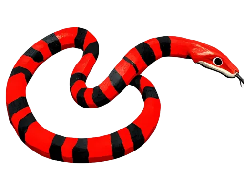 Tee Shirts Printed: Serpent of Shadows - Bold Red and Black Stripes