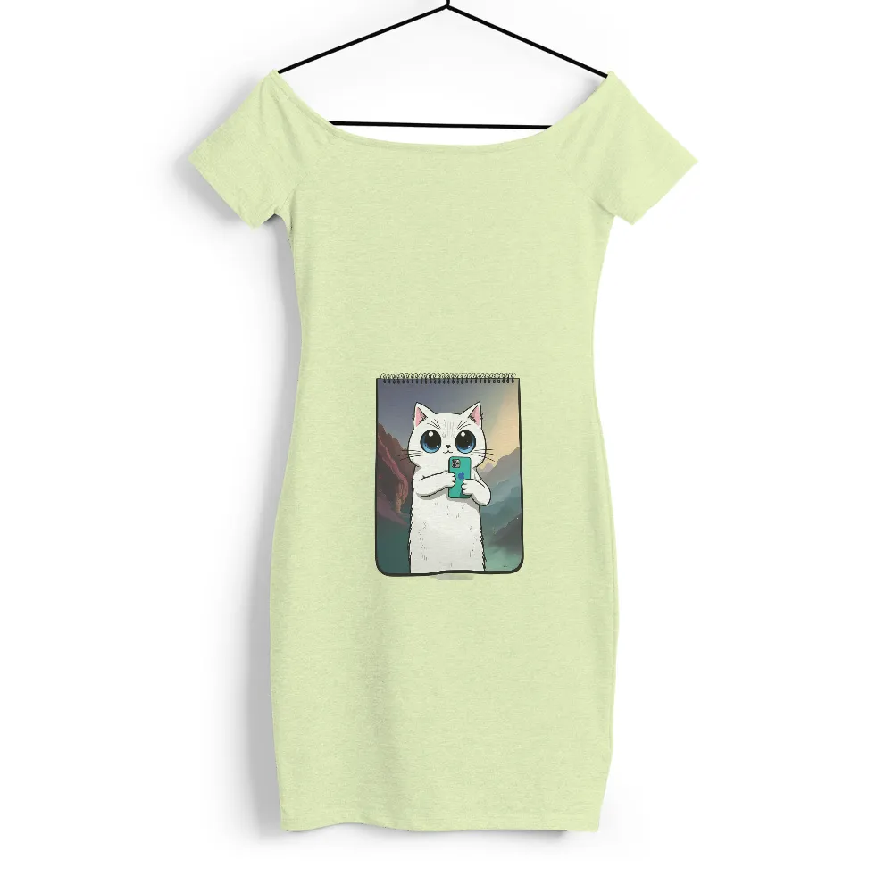 T-Shirts Design: Whiskers' Tech Adventure - Funny & Whimsical Cat Art|doja cat t shirt hot topic