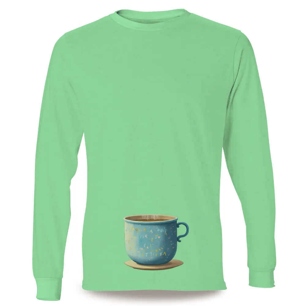 T-Shirt Printing: Embrace Life's Whimsical Moments with a Cup of Coffee|no money but love tshirt