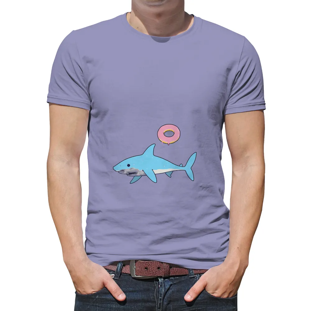 T-Shirts Custom: Shark Donut Fun - Whimsical Ocean Humor|arizona sweet 16 shirt