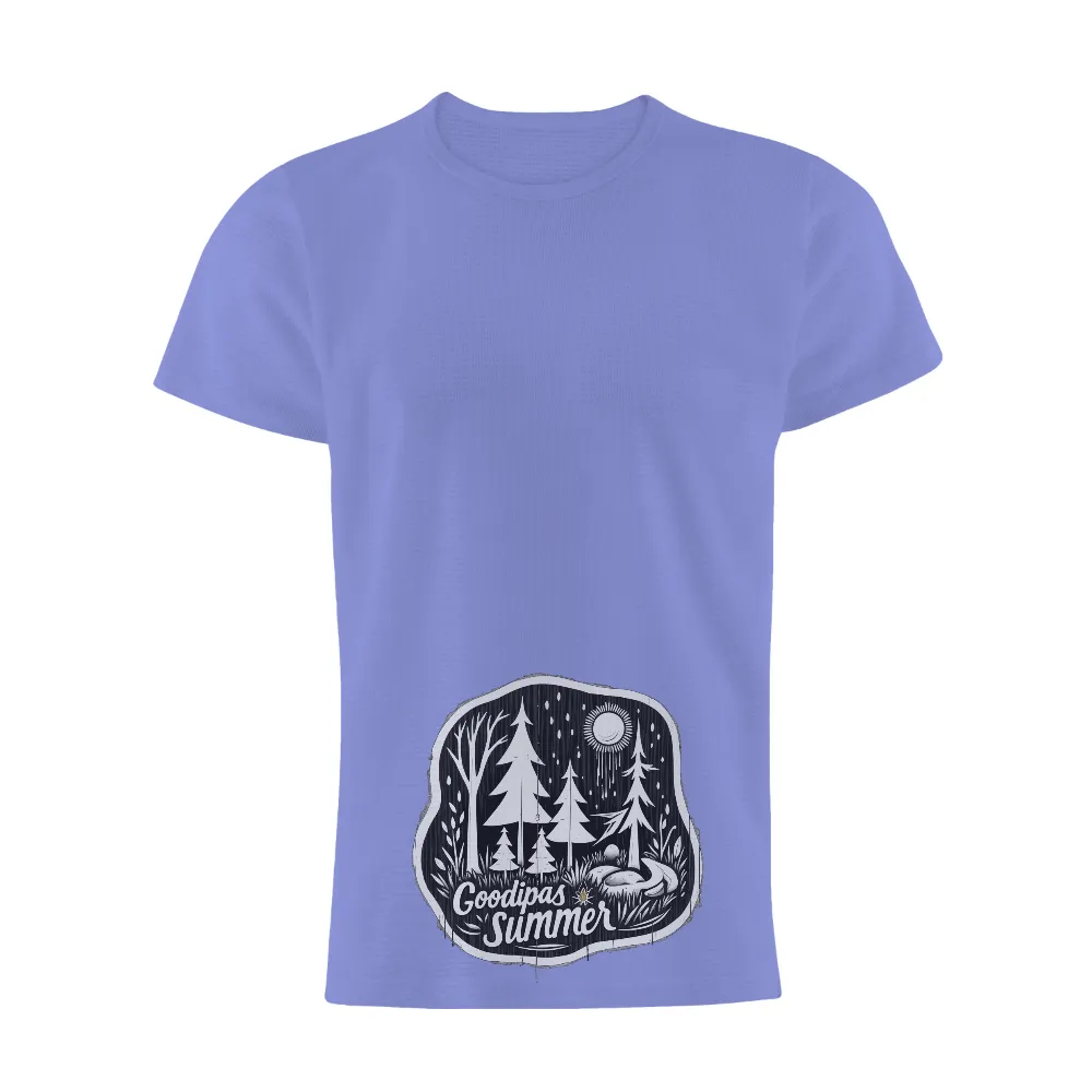 T-Shirts Custom: Goodipas Summer - Artistic Forest Design|macys womens summer shirts