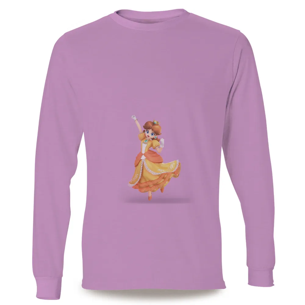 T-Shirts Pattern: Princess Daisy's Adventure - Gaming Inspired Design|adventure time shirt sex