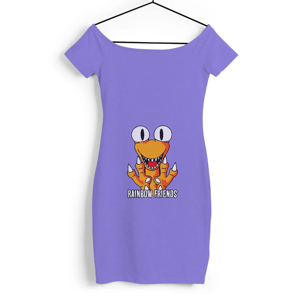 Custom Tee Shirts: Rainbow Friends - Cheerful Monster Design|white suit roblox t shirt