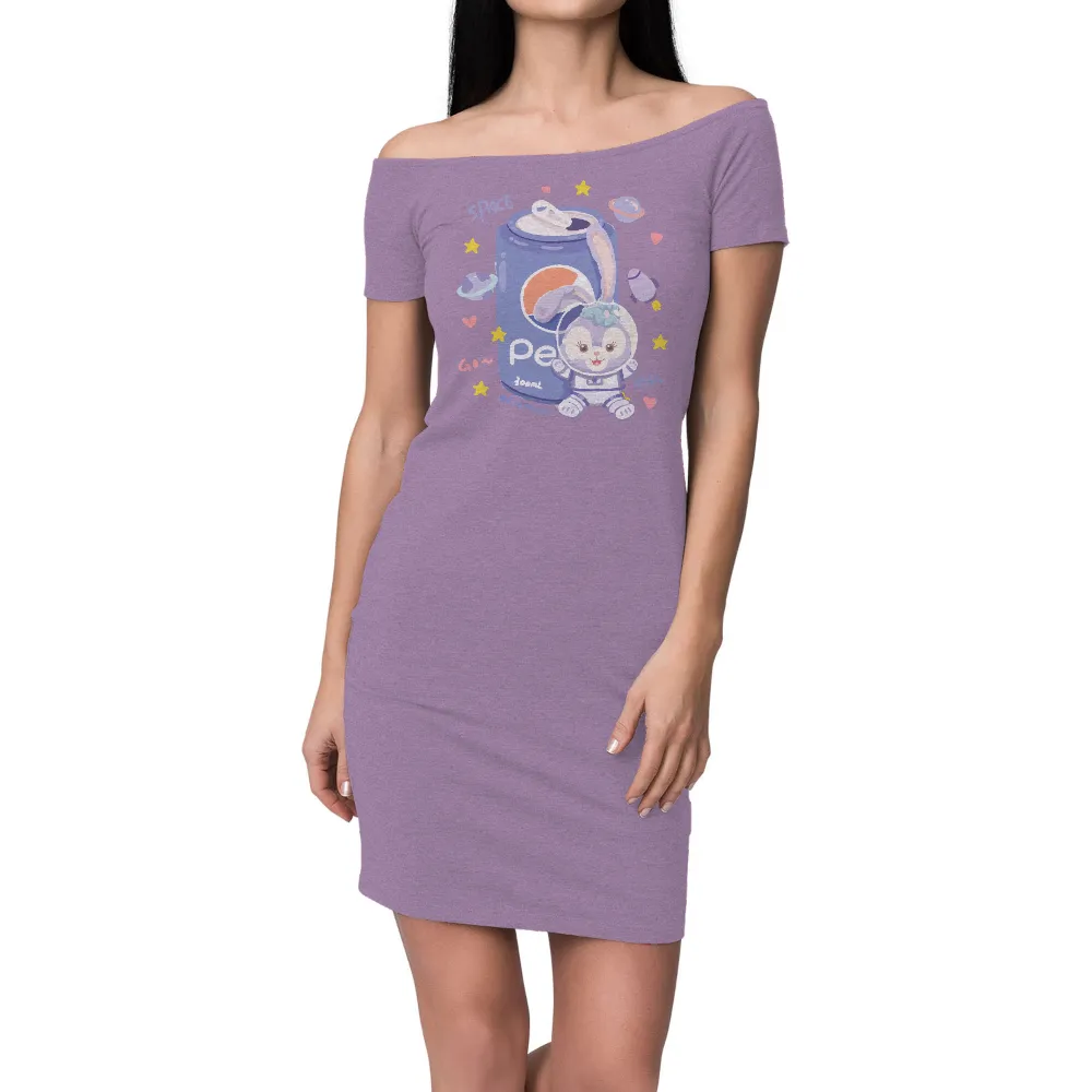 Tee Shirt Printing: Bunny Astronaut in Space Adventure|womens easter bunny shirt