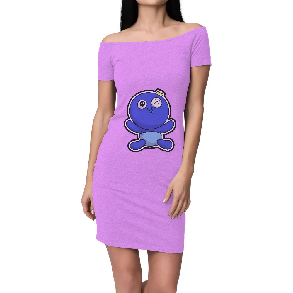 Custom Tee Shirts: Bloop the Blue Baby - Quirky Charm and Adventure|t shirt roblox cross