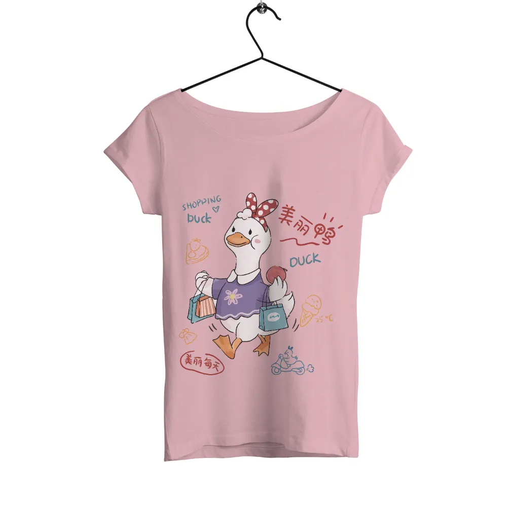 Tee Shirts Printed: Lily's Joyful Shopping Adventure|darkwing duck mens shirt