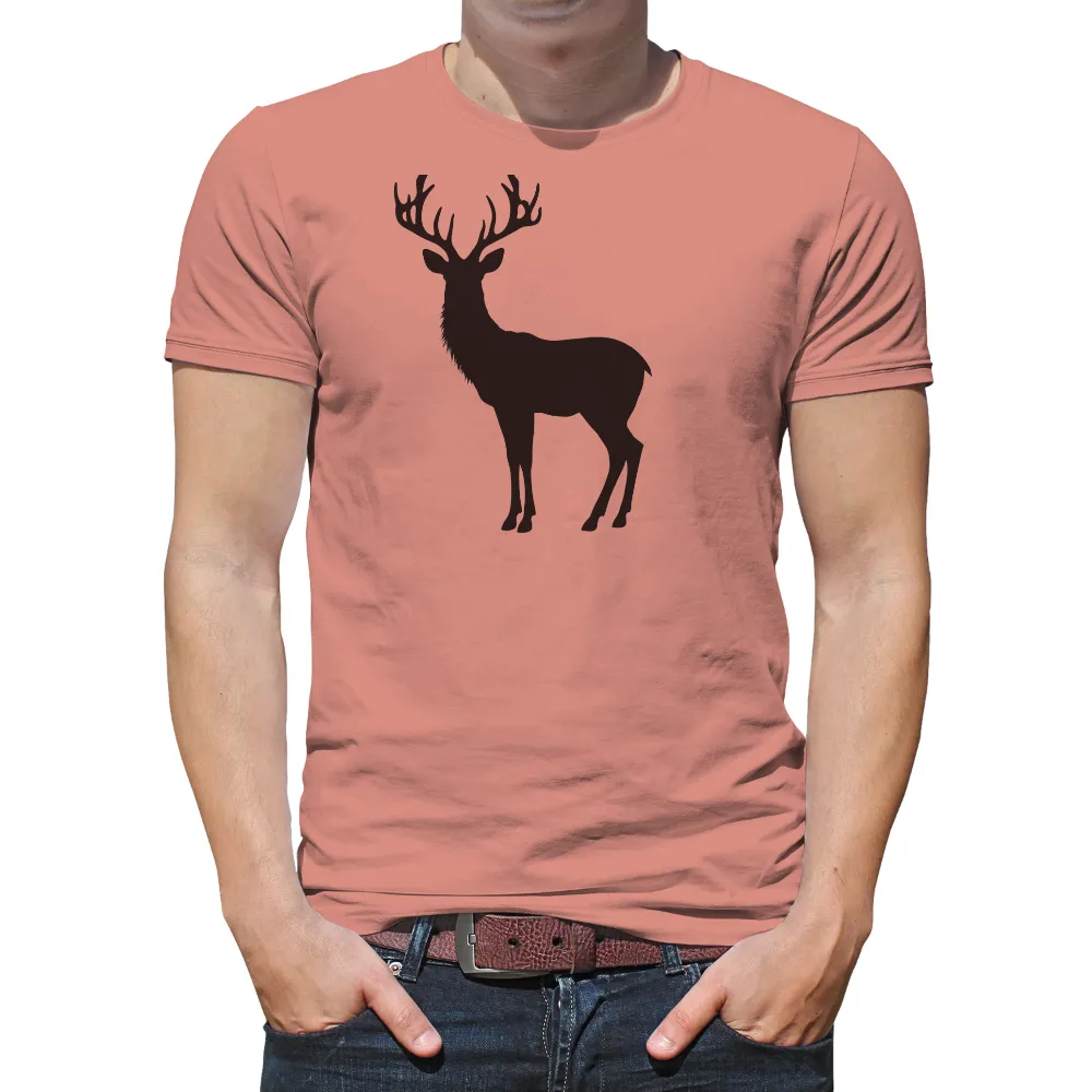 Thorne: A Majestic Stag T-Shirt Design|reign forest fronds camp shirt