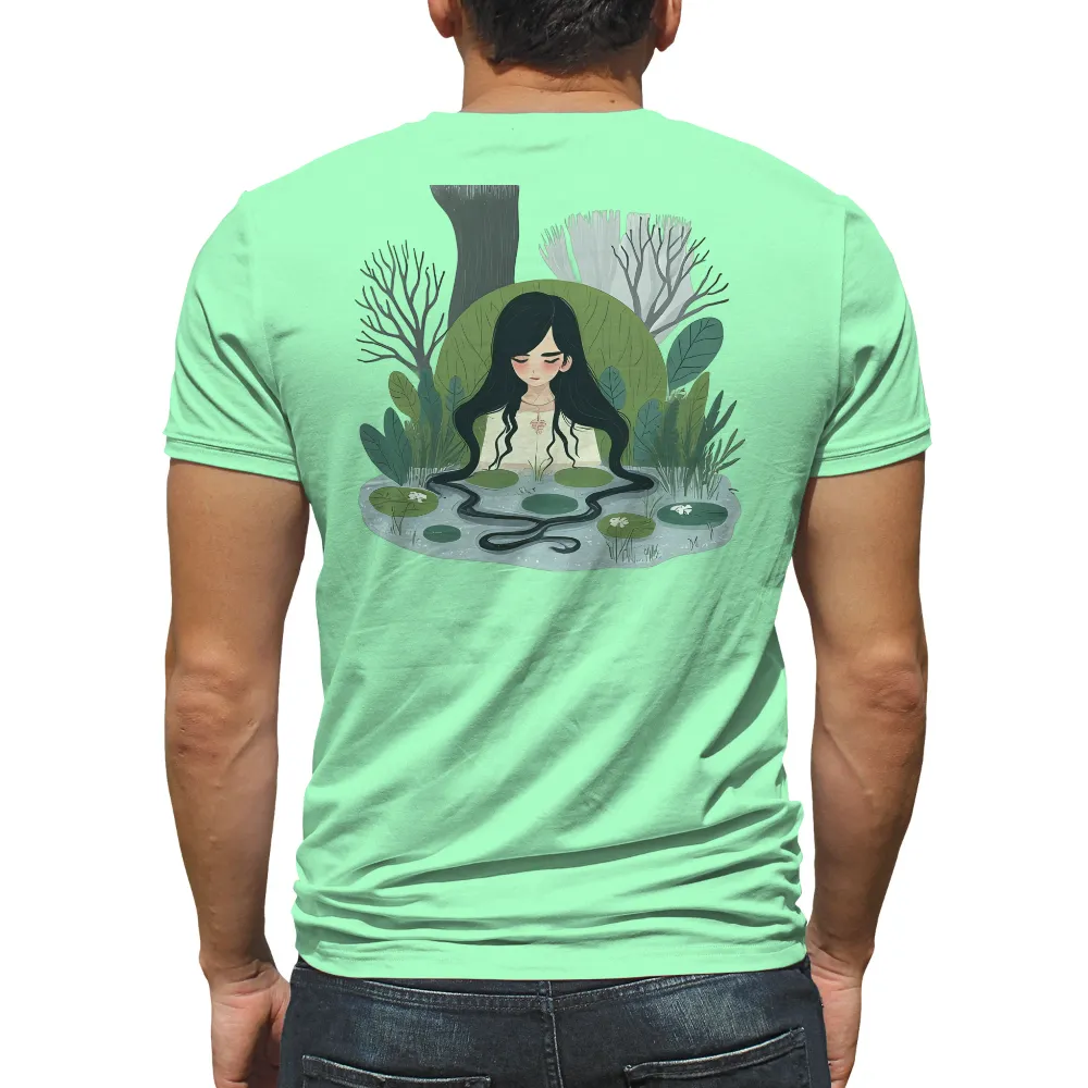 T-Shirts Pattern: Luna's Heart in the Forest Pond|rainbow sequin heart t shirt