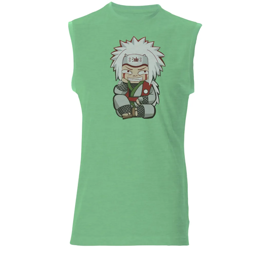 Customized Tee Shirts: Jiraiya - A Blend of Humor and Nostalgia|cartoon character with blue shirt