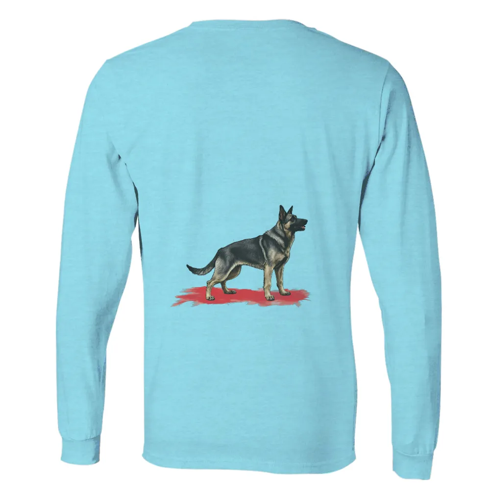 German Shepherd T-Shirts Pattern: A Tribute to Loyalty and Nobility|strength camp shirt