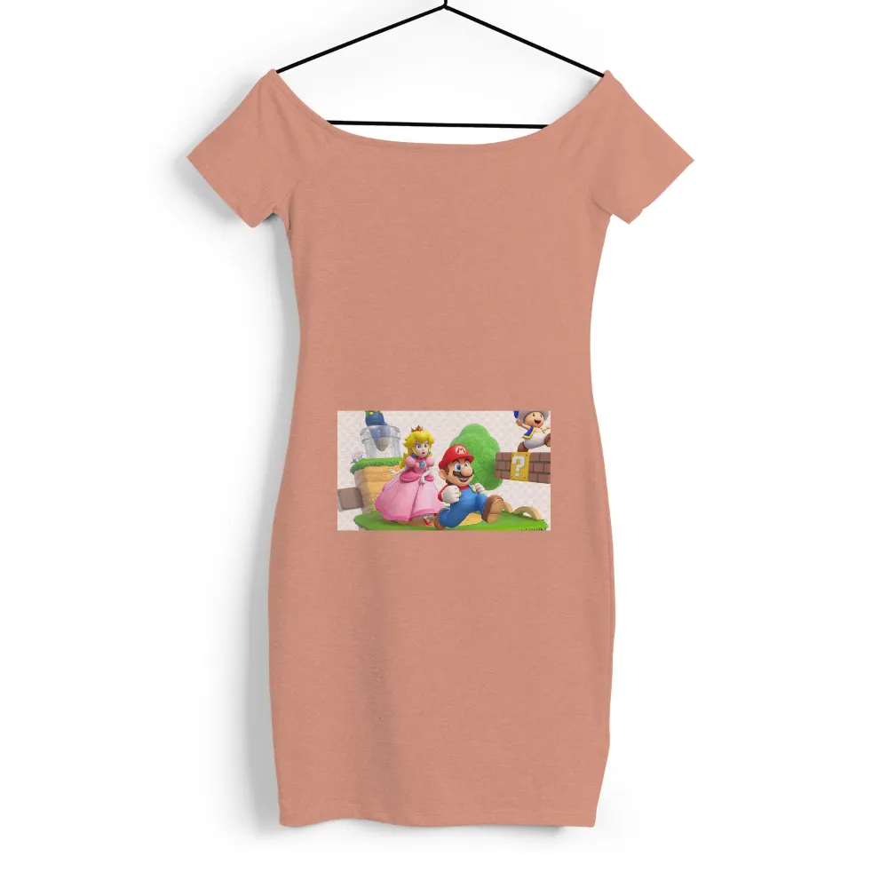 Custom T-Shirt Printing: Mario and Princess Peach Adventure|super mario valentine shirt