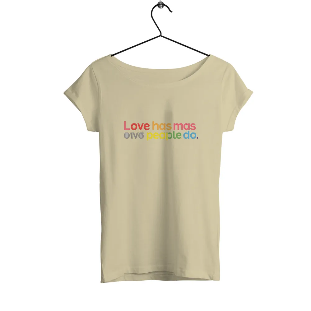 Vibrant and Whimsical Design: 'Love Has Mas People Do'|roblox t shirt i love my mom