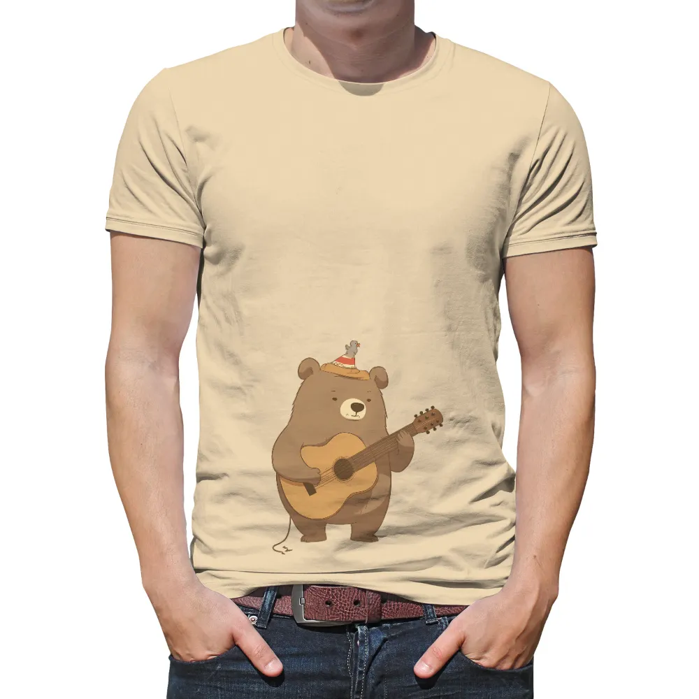 Custom Tee Shirts: Bruno the Bear's Musical Journey|banksy joy millward