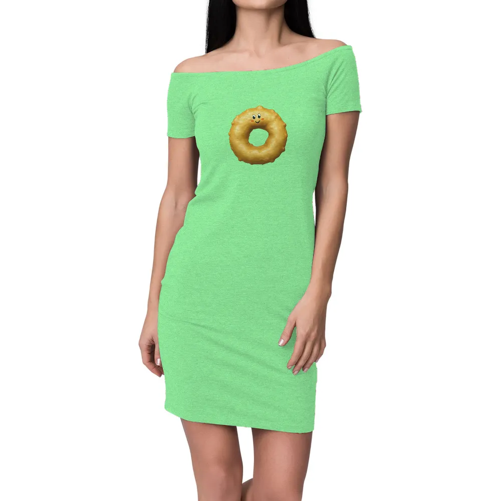 Graphic Tees: Cheerful Glazed Donut - Whimsical and Playful Design|cyanide and happiness f bomb shirt