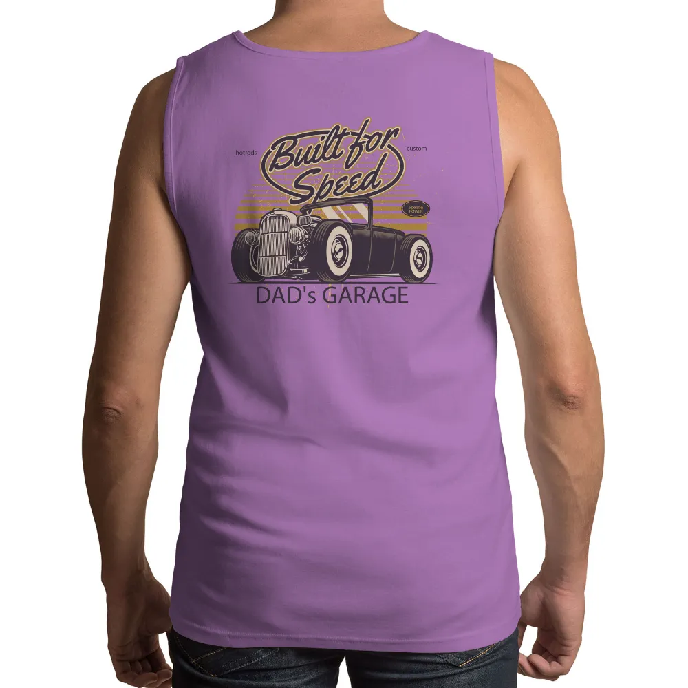 T-Shirts Design: Built for Speed - Hot Rod Vintage Art|gas monkey garage beer assistant