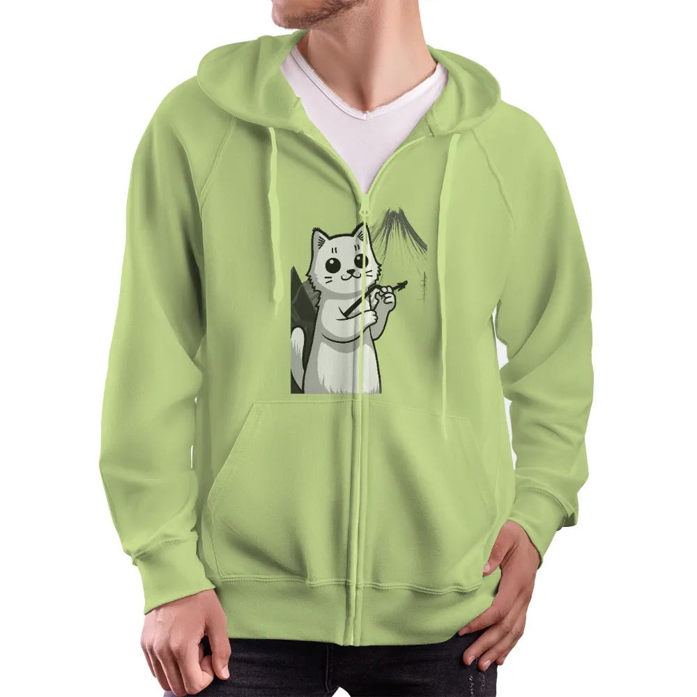 T-Shirts Pattern: Whiskers the Guitarist Cat| Guitar-playing cat