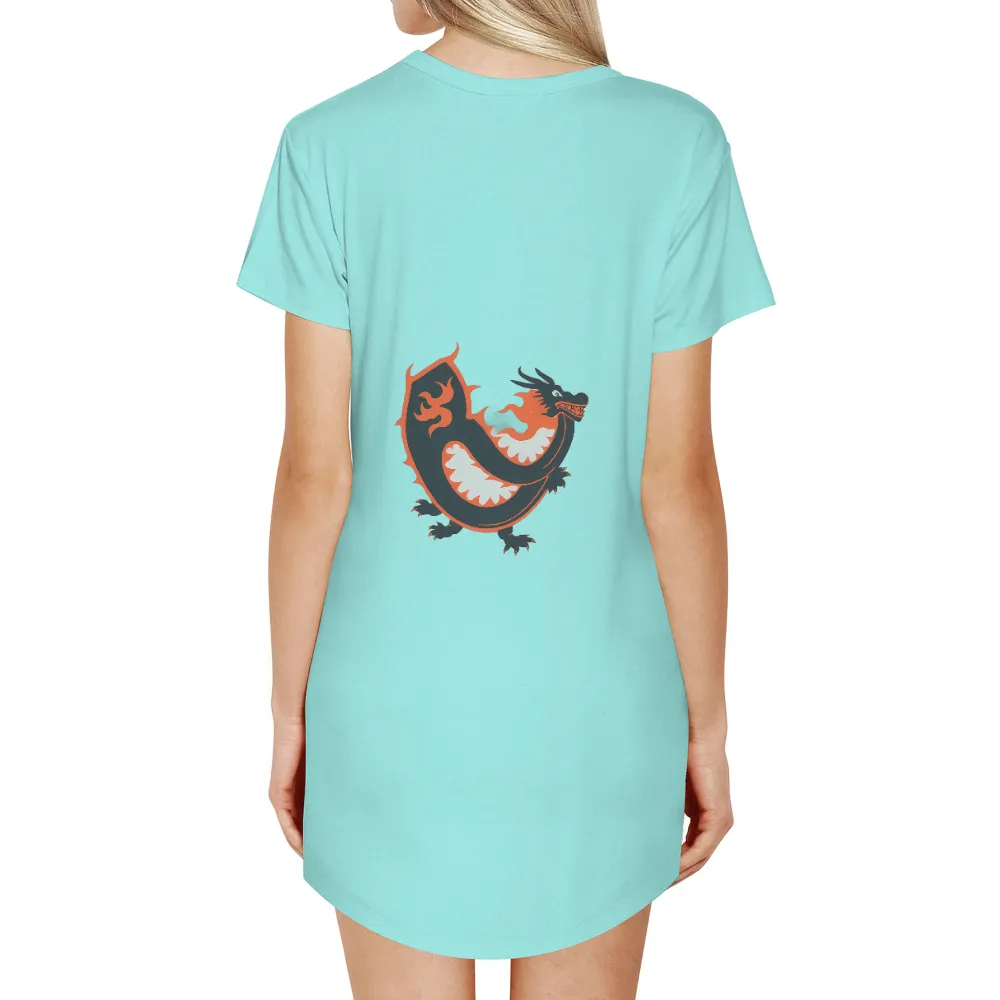 Dragon Tee Shirt Printing | Mythical Creature Power & Strength|bold dragon design