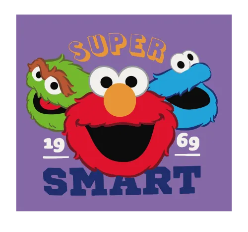 Custom T-Shirt Printing: Super Smart Sesame Street Characters