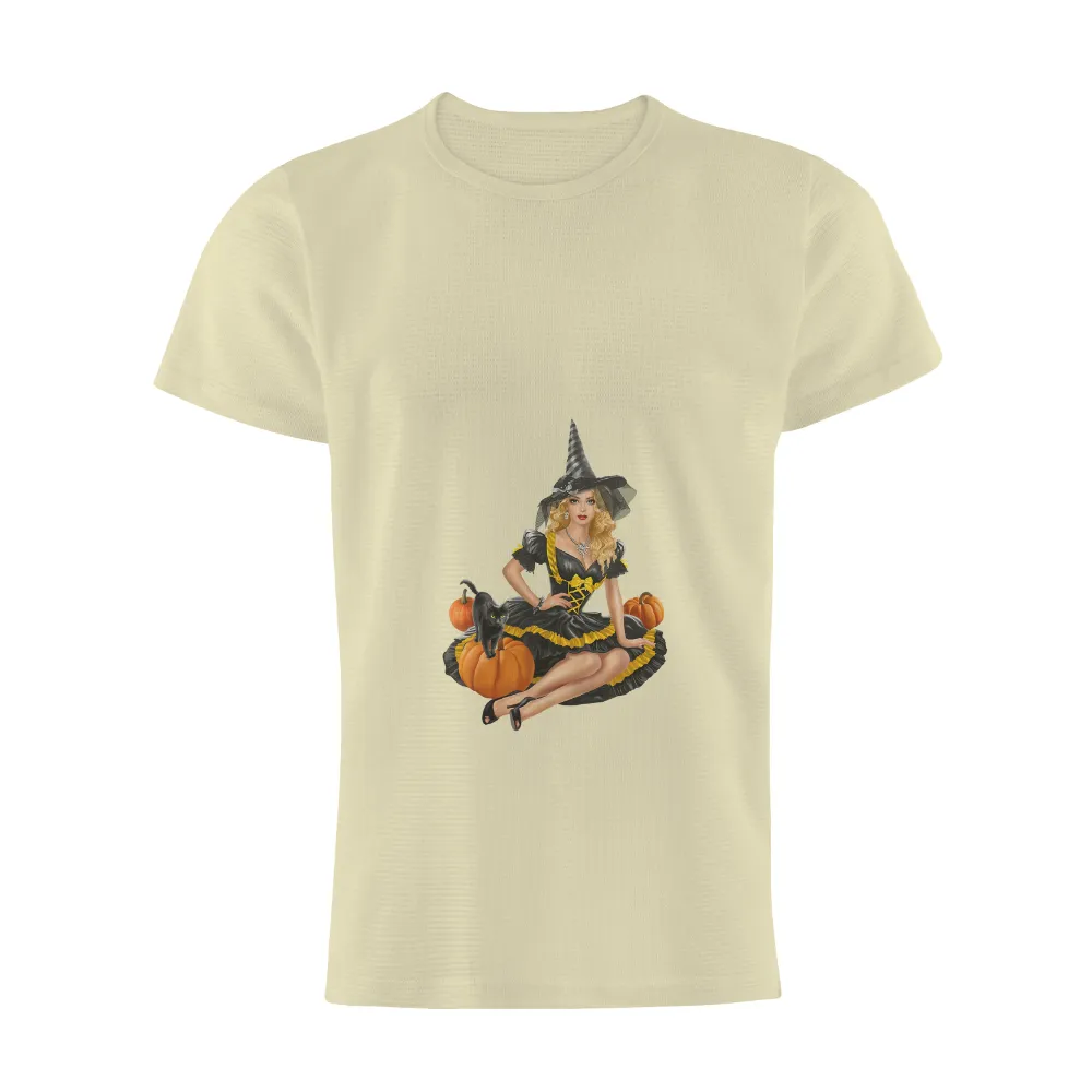 T-Shirts Design: Witchy Halloween Charm with Elara|bleached halloween shirts dollar tree