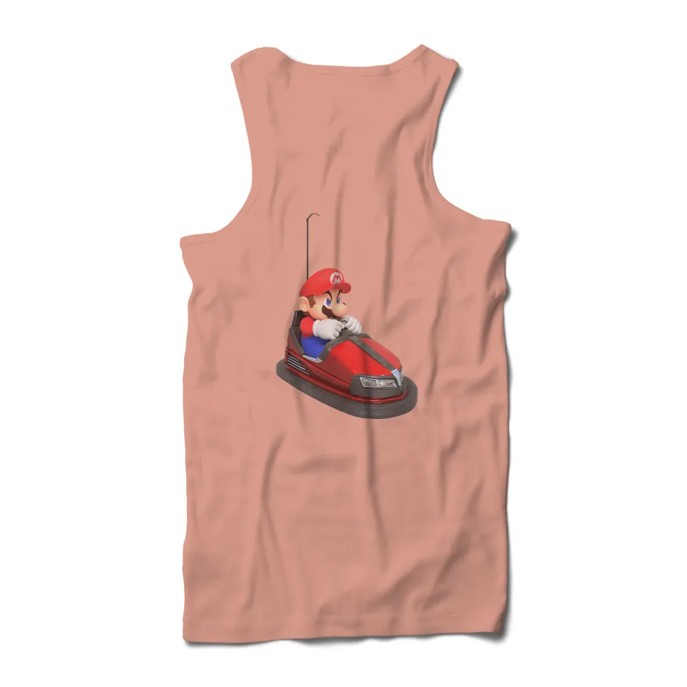 TShirt Printing: Mario's Futuristic Bumper Car Adventure|super mario john cena shirt