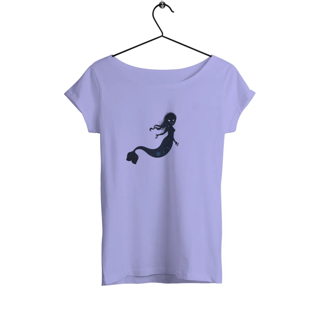 Custom Tee Shirts: Cosmic Mermaid - Protector of the Unknown|stars hollow knit a thon shirt