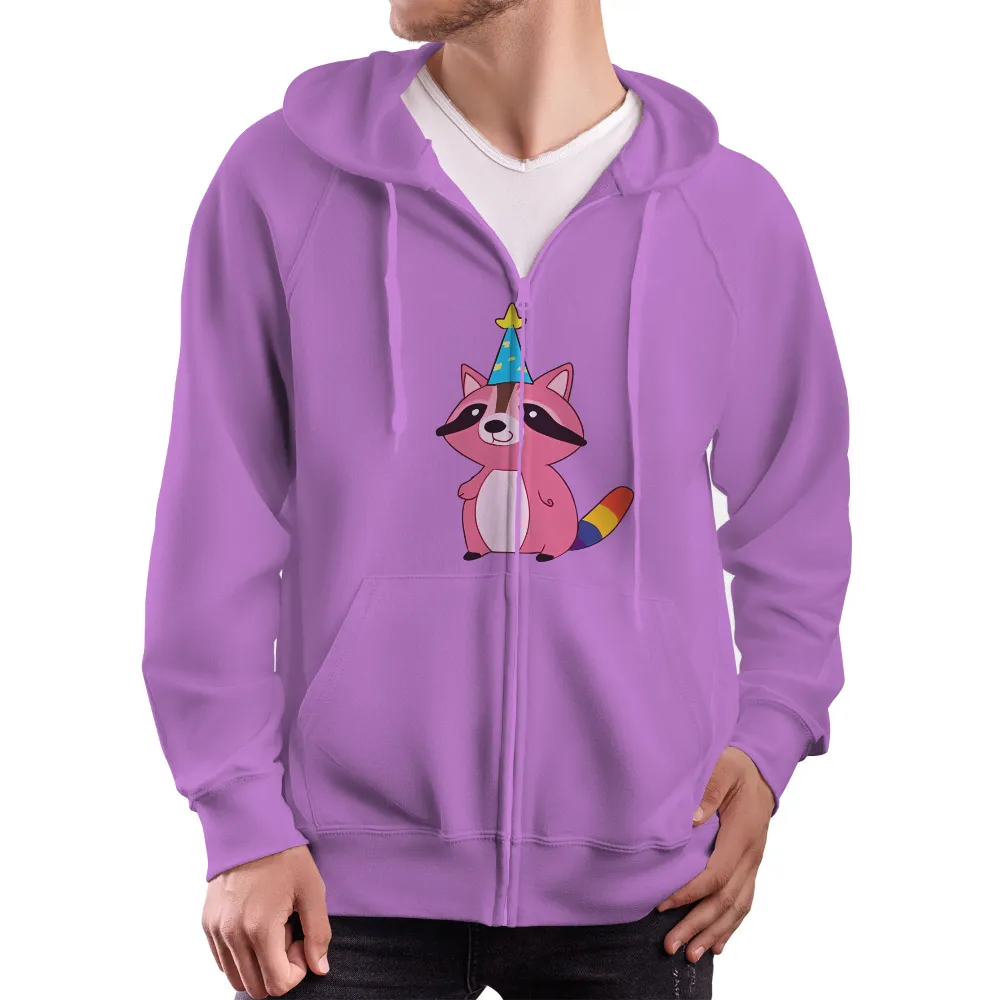 T-Shirts Design: Celebrate Joy with Whimsical Pink Raccoon|happy easter bunny shirts