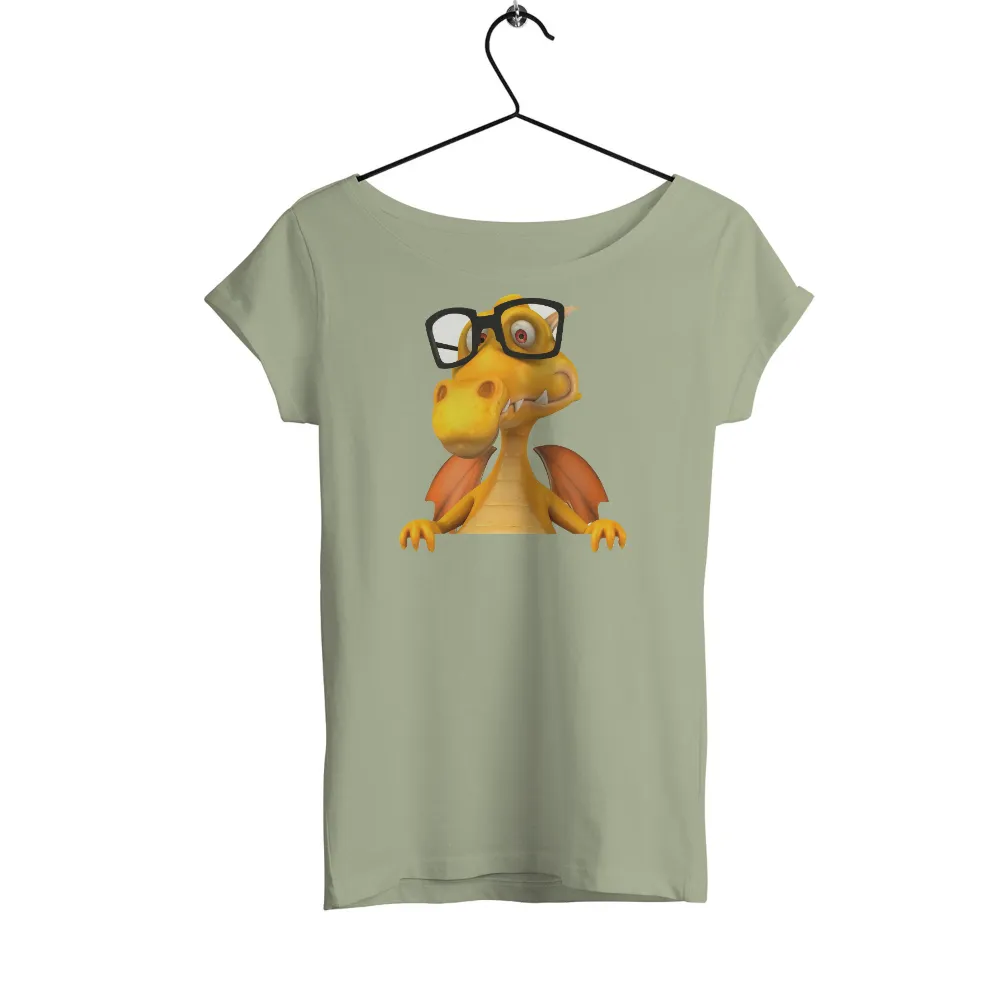 Tee Shirt Printing: Nerdy Dragon - Funny & Quirky Design|bunny with leopard glasses shirt