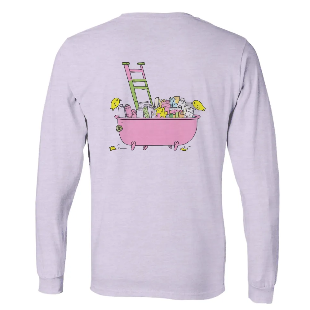 Tee Shirt Printing: Dive into Creativity with Artistic Bathtub Design|women artist shirt