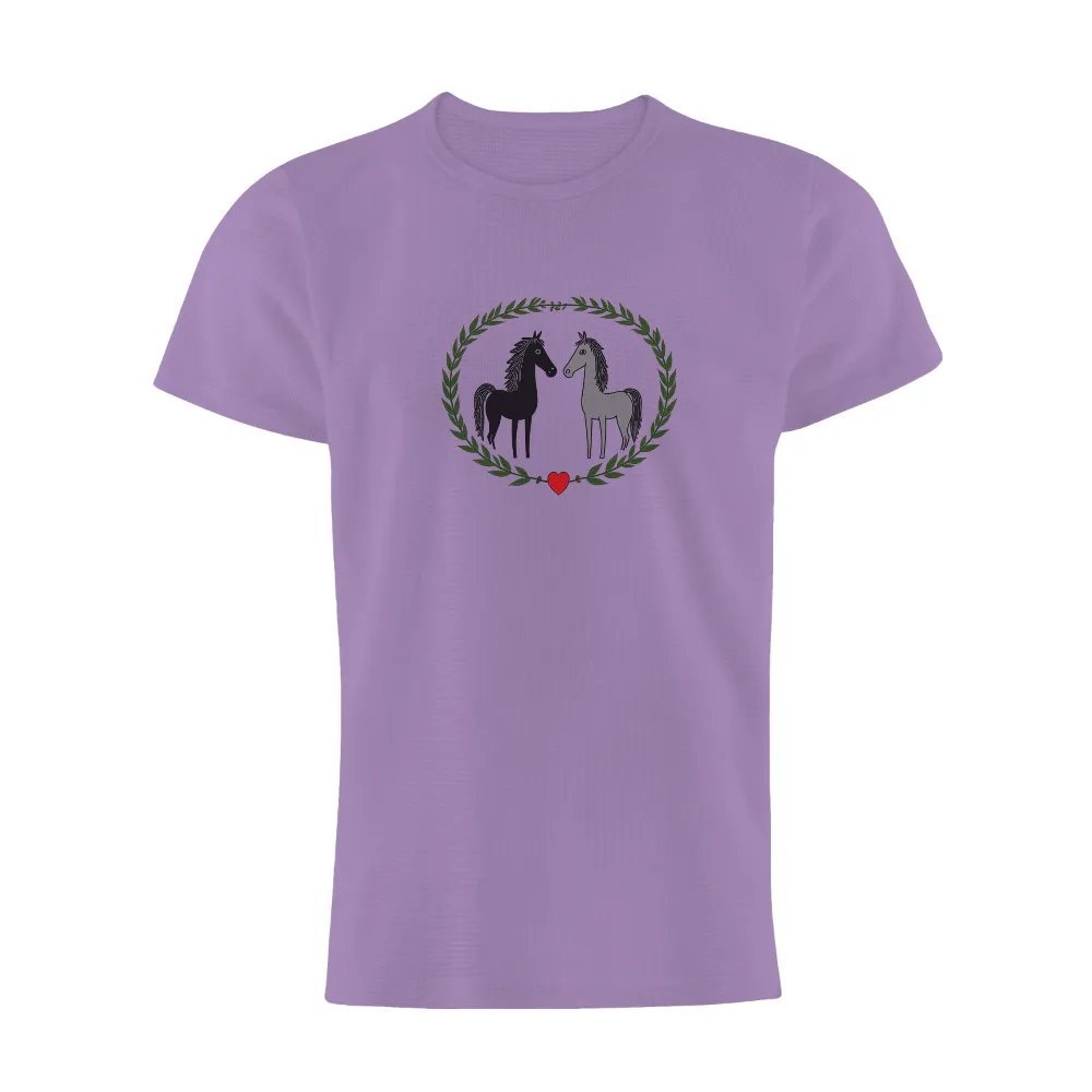 Shirts Graphic Tees: Horses of Unity and Harmony| white horse