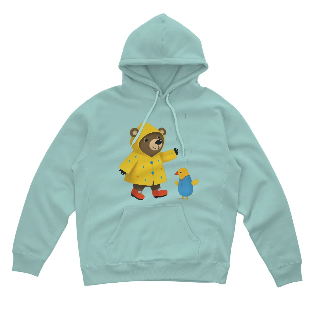 Customized Tee Shirts: Friendship in the Rain - Benny and Breezy|winter bear shirt