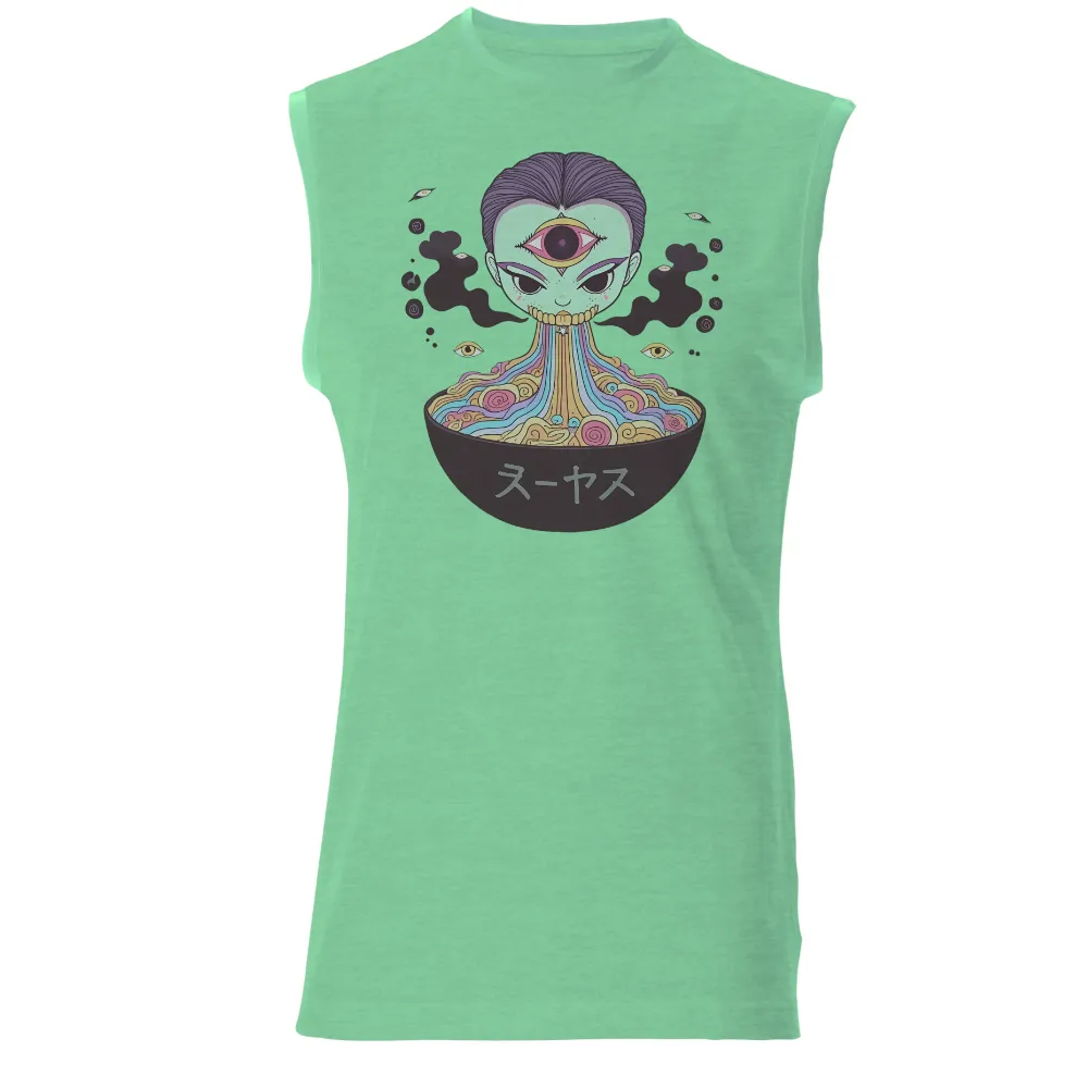 Custom T-Shirt Printing: Embrace Your Inner Magic with Yuki - Artistic Designs| vibrant hair