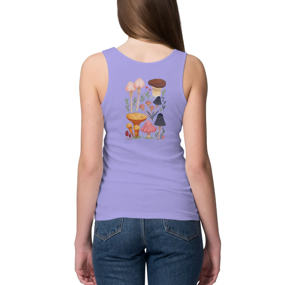 Enchanted Forest Mushrooms T-Shirts Design|sun protective shirts for the beach