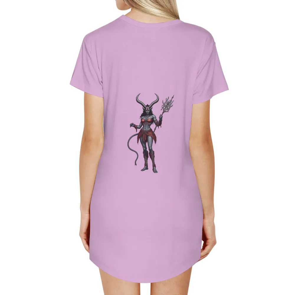 Custom Print: Powerful Demoness - Fantasy, Strength, and Dominance|first responder ix xi shirt final fantasy