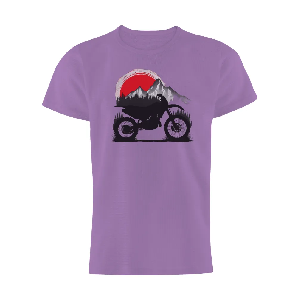 Shirts Graphic Tees: Dirt Bike Adventure Under the Sunset|guns whiskey beer and freedom flag