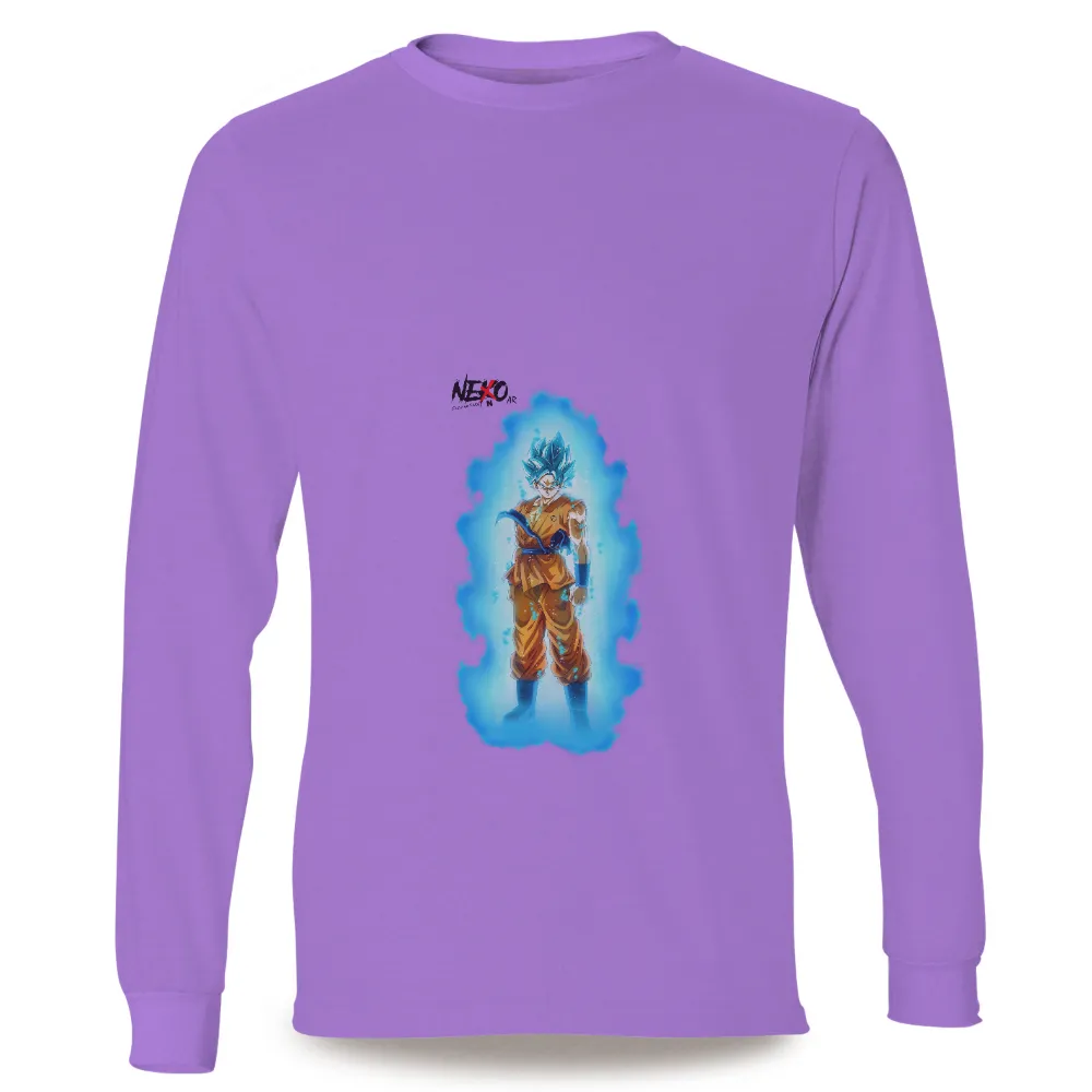 Shirts Graphic Tees: Iconic Warrior with Blue Energy Burst|lebron ultimate warrior