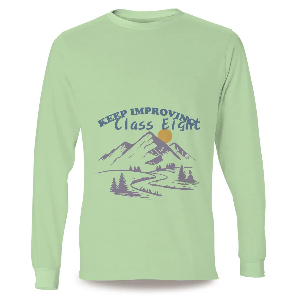 T-Shirts Custom: Keep Improving - Class Eight's Journey|peeps teacher shirt