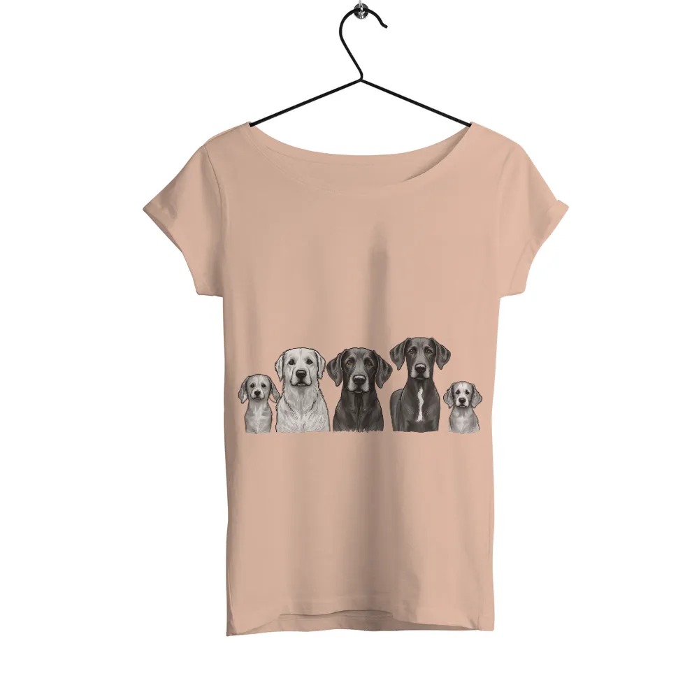 T-Shirts Custom: A Family of Dogs - Artistic Design|family matching fourth of july shirts