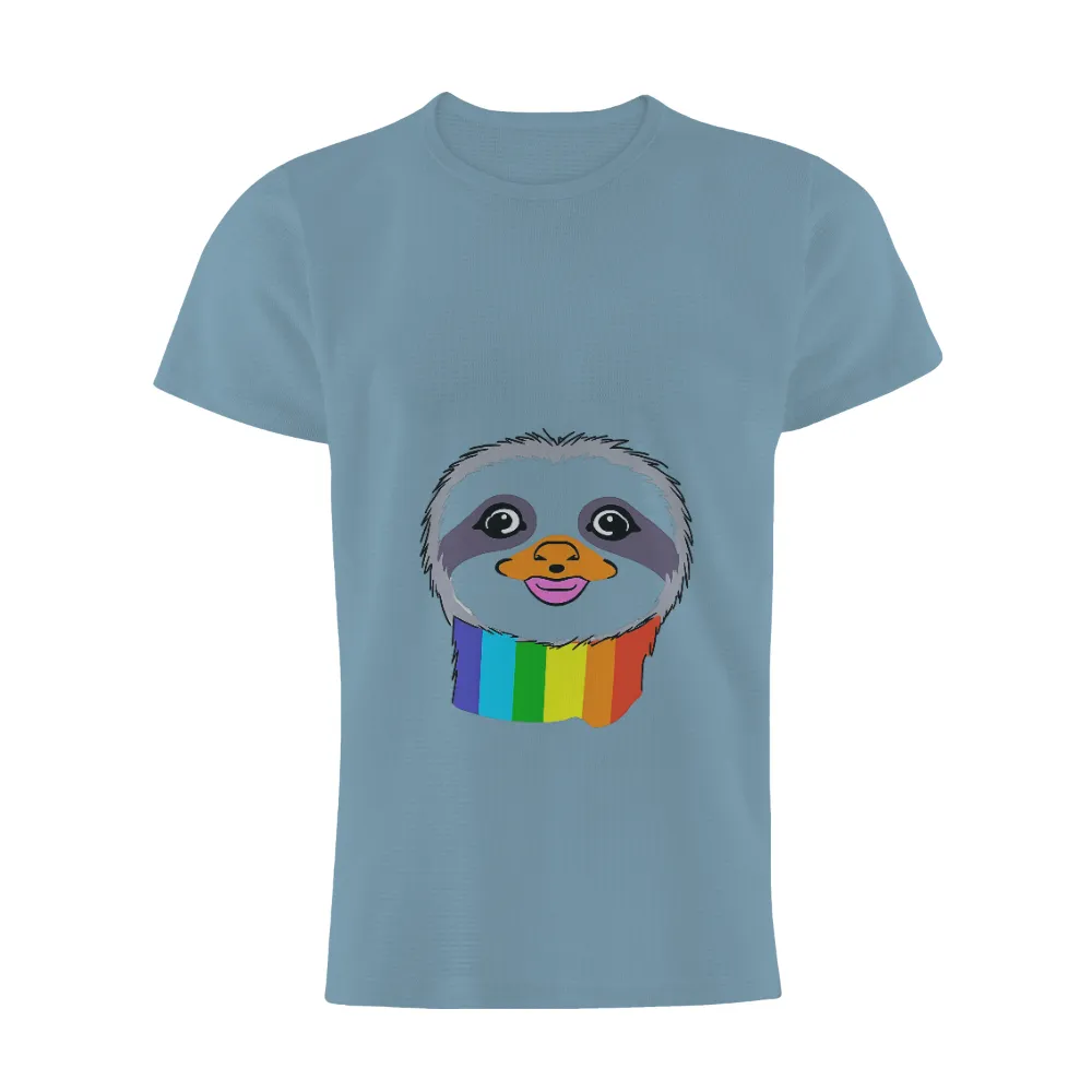 Sloth Rainbow: Tee Shirt Printing for Unity and Inclusivity|reverse tie dye rainbow sweatshirt